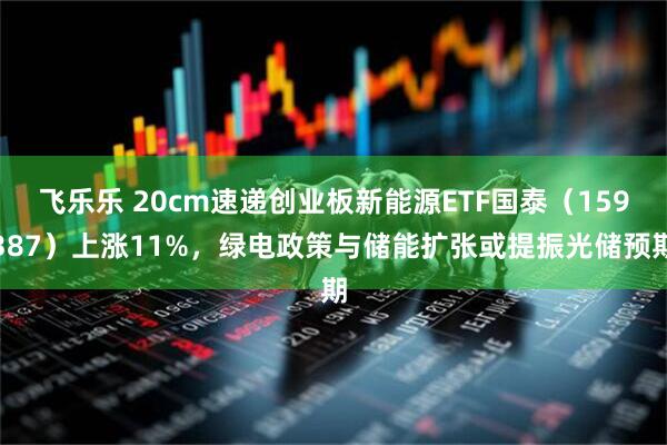 飞乐乐 20cm速递创业板新能源ETF国泰（159387）上涨11%，绿电政策与储能扩张或提振光储预期