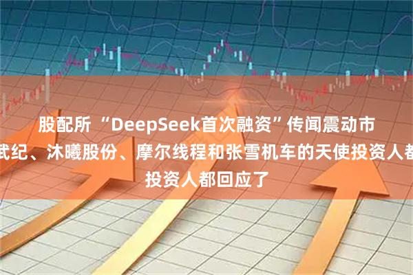 股配所 “DeepSeek首次融资”传闻震动市场！寒武纪、沐曦股份、摩尔线程和张雪机车的天使投资人都回应了