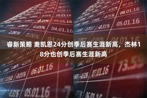 睿新策略 麦凯恩24分创季后赛生涯新高，杰林18分也创季后赛生涯新高