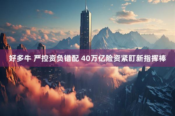 好多牛 严控资负错配 40万亿险资紧盯新指挥棒
